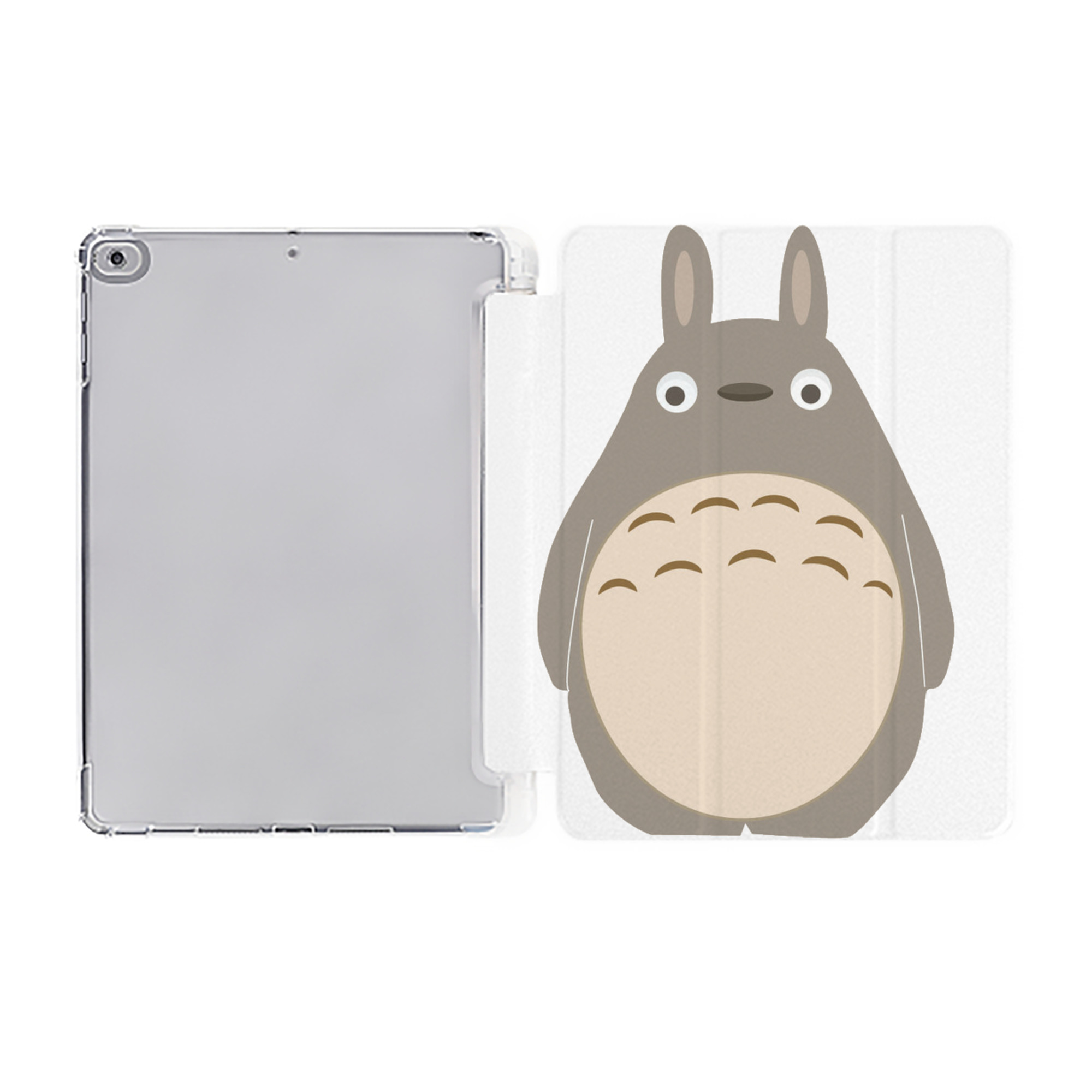 （画像用） となりのトトロ 草壁メイ 草壁サツキ My Neighbor Totoro Satsuki Kusakabe Mei Kusakabe IPad ケース ペン収納付き 三つ折りスタンド PUレザー×シリコン 対応機種9.5/10.5/10.9インチ